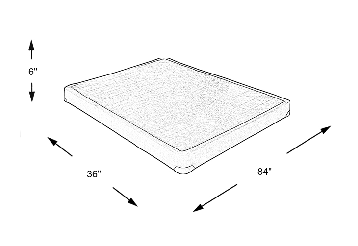 Dimension Image. Please refer to the Dimension Tab on this page for dimension details.