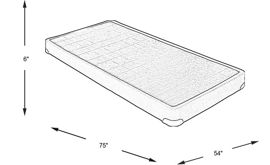 Dimension Image. Please refer to the Dimension Tab on this page for dimension details.