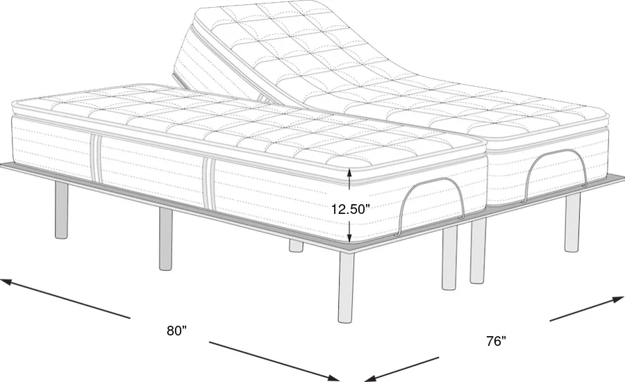 Dimension Image. Please refer to the Dimension Tab on this page for dimension details.