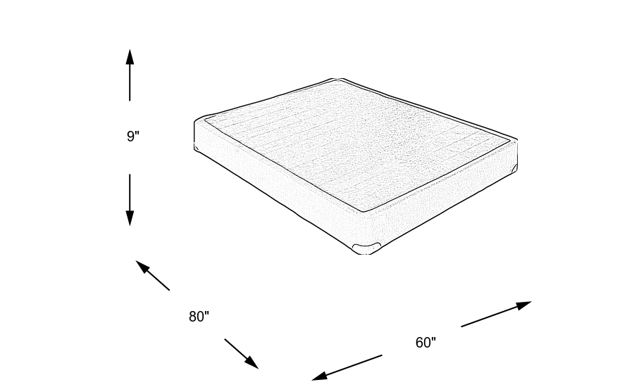 Dimension Image. Please refer to the Dimension Tab on this page for dimension details.