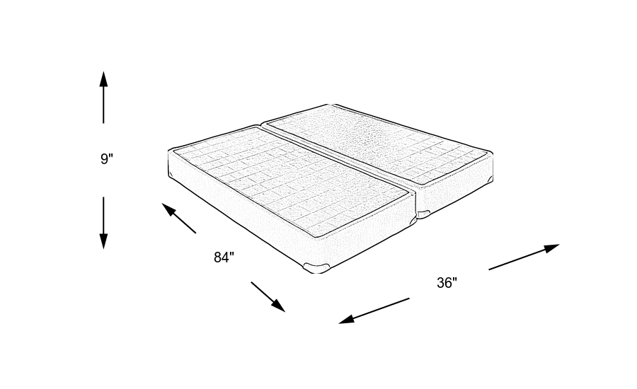 Dimension Image. Please refer to the Dimension Tab on this page for dimension details.