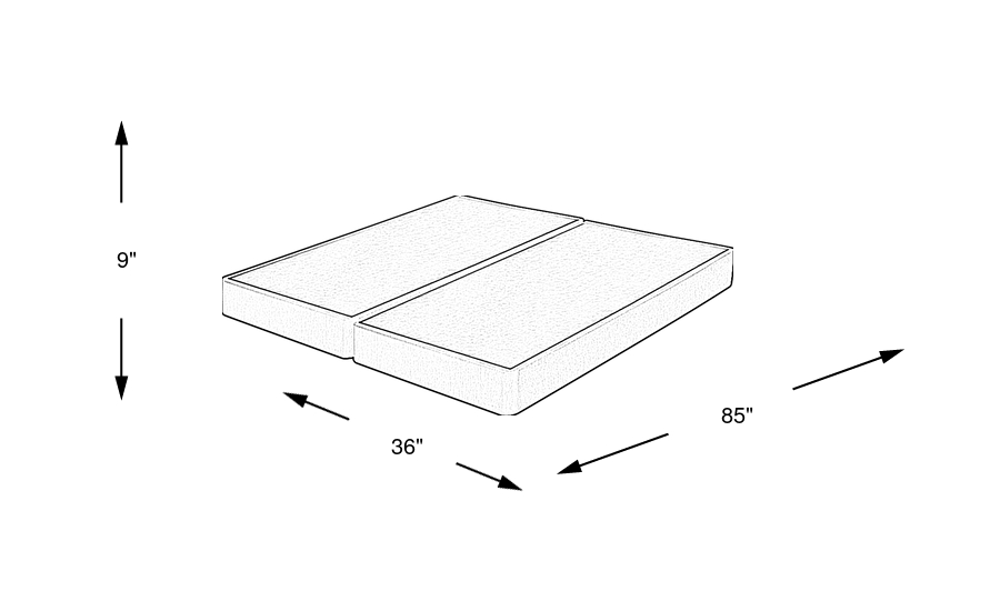 Dimension Image. Please refer to the Dimension Tab on this page for dimension details.