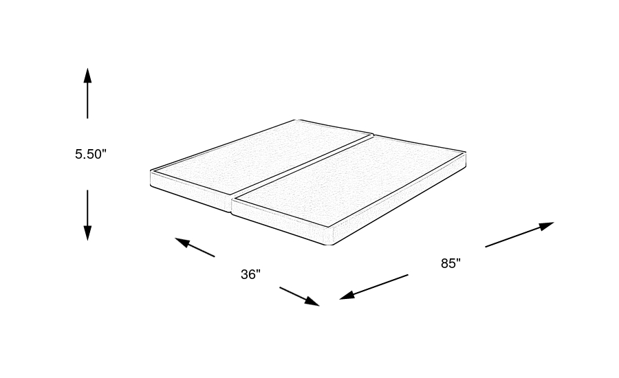 Dimension Image. Please refer to the Dimension Tab on this page for dimension details.