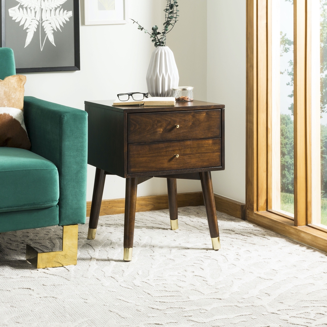 Idamor Walnut Nightstand - Thumbnail - Image 2