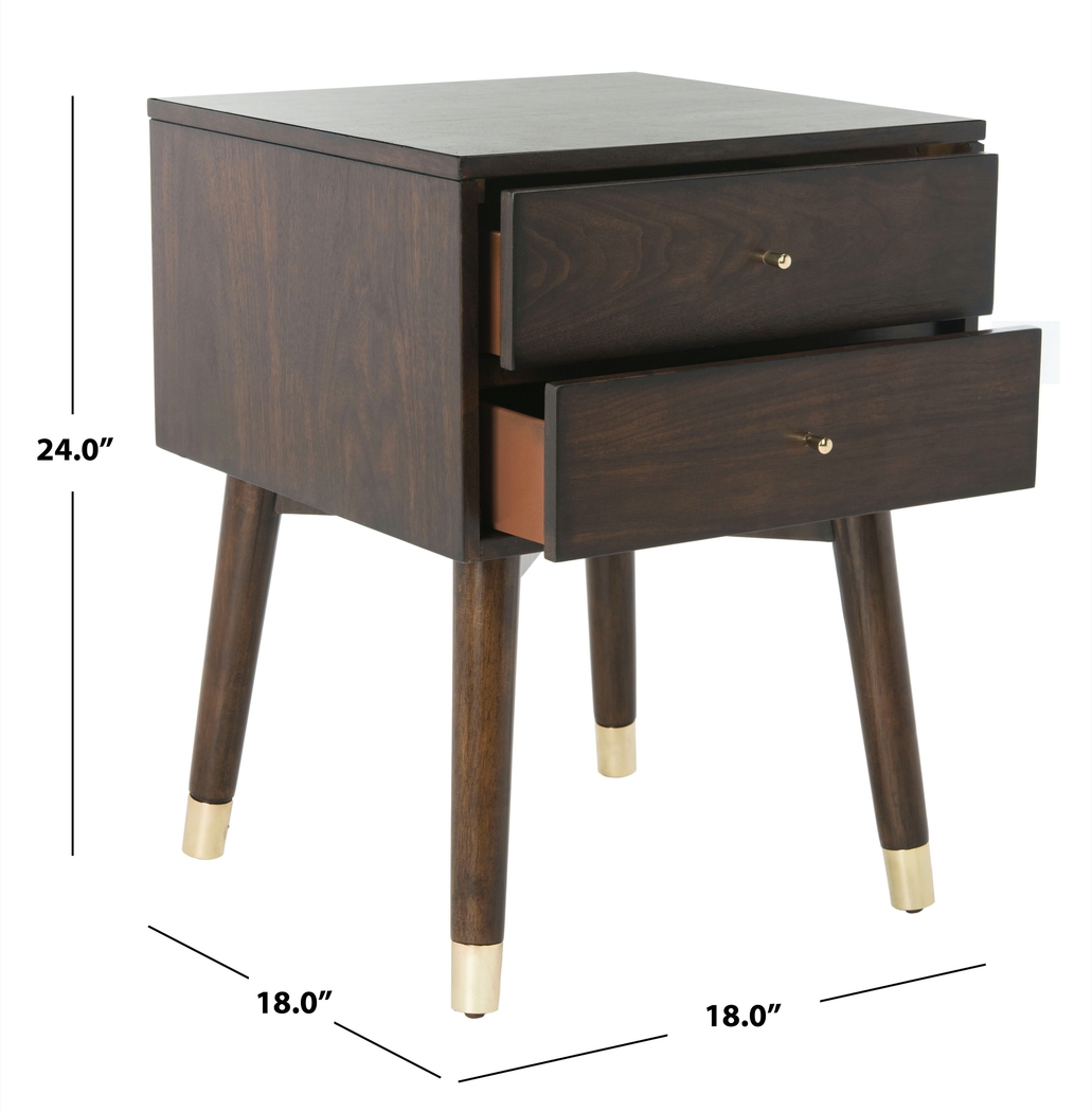 Idamor Walnut Nightstand - Thumbnail - Image 10