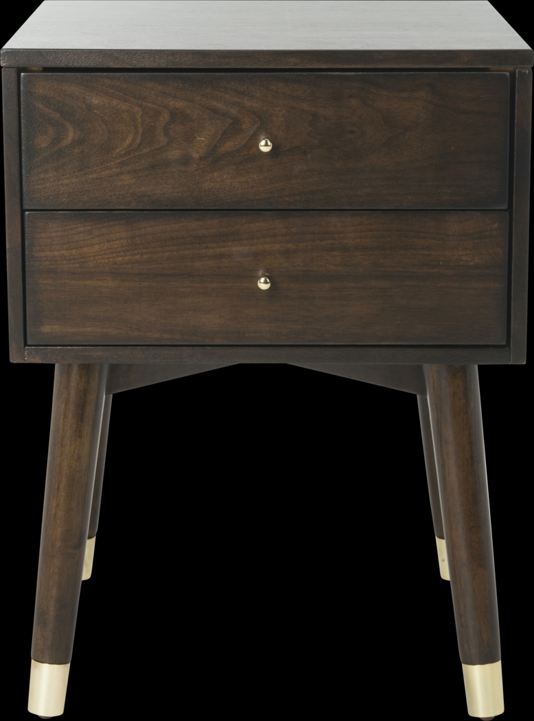 Idamor Walnut Nightstand - Thumbnail - Image 1