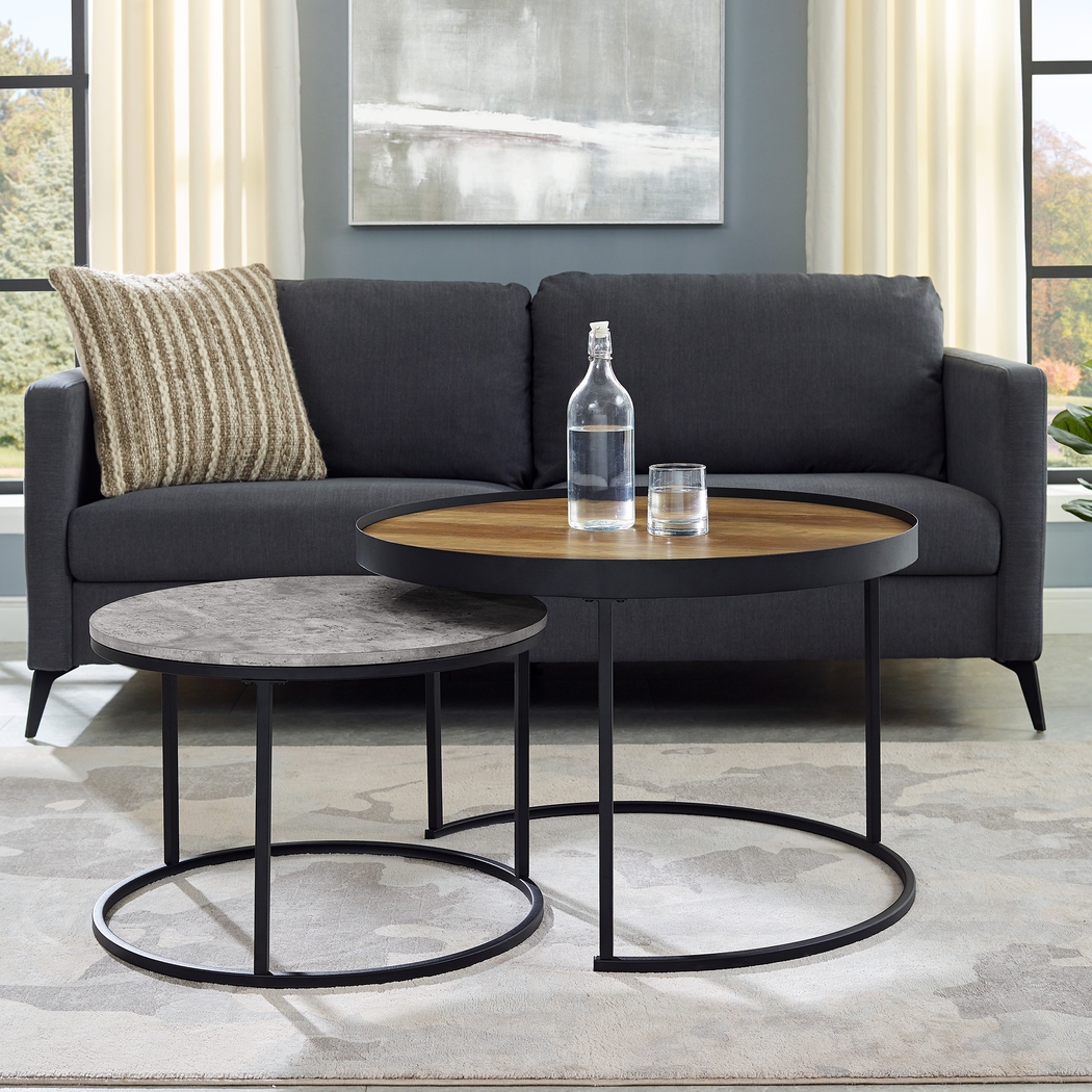 Idelbrook Barnwood Nesting Cocktail Table, Set of 2 - Thumbnail - Image 3