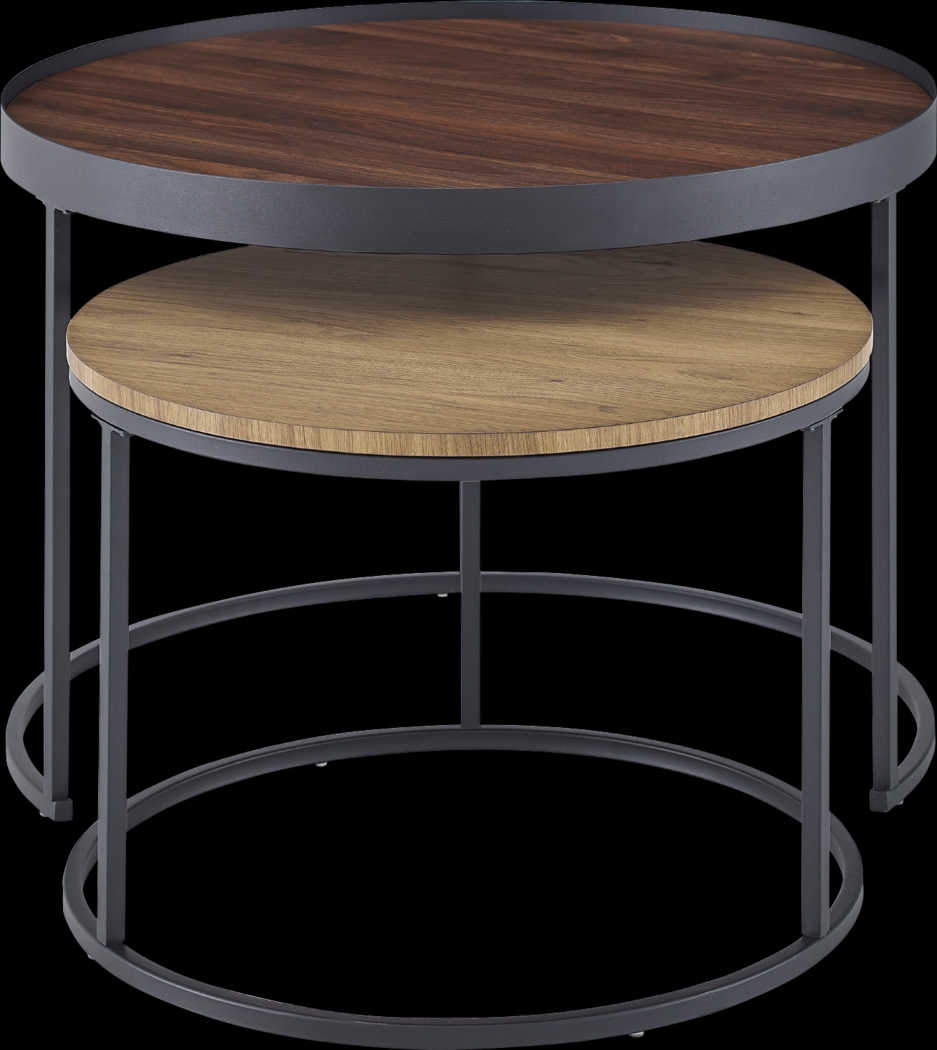 Idelbrook Walnut Nesting Cocktail Tables, Set of 2 - Thumbnail - Image 3