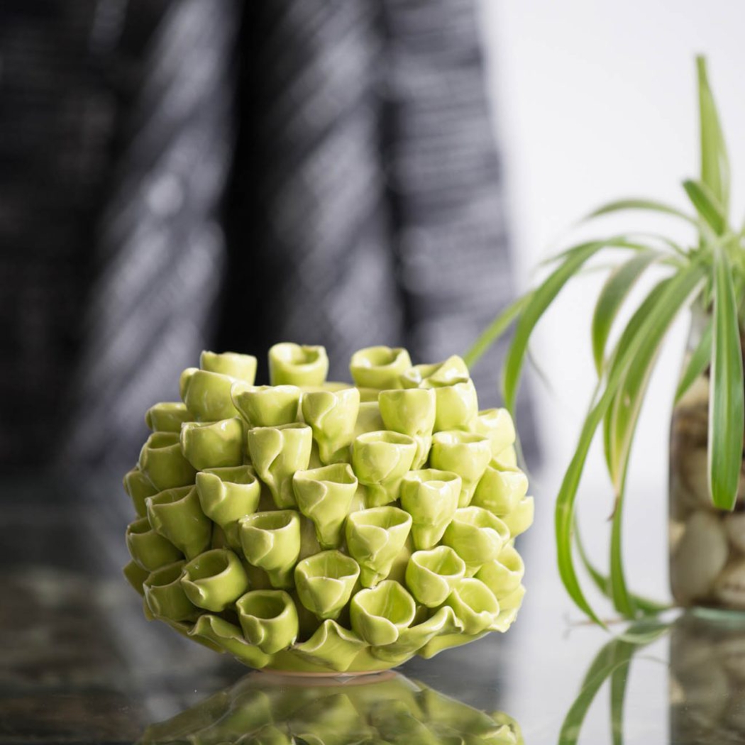 Idle Cay Lime Green Candle Holder - Thumbnail - Image 3