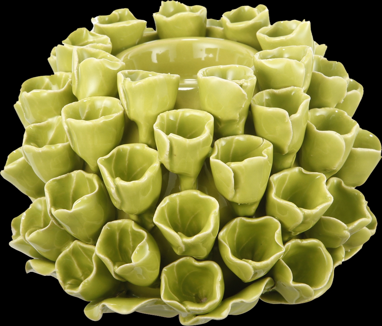 Idle Cay Lime Green Candle Holder - Thumbnail - Image 1