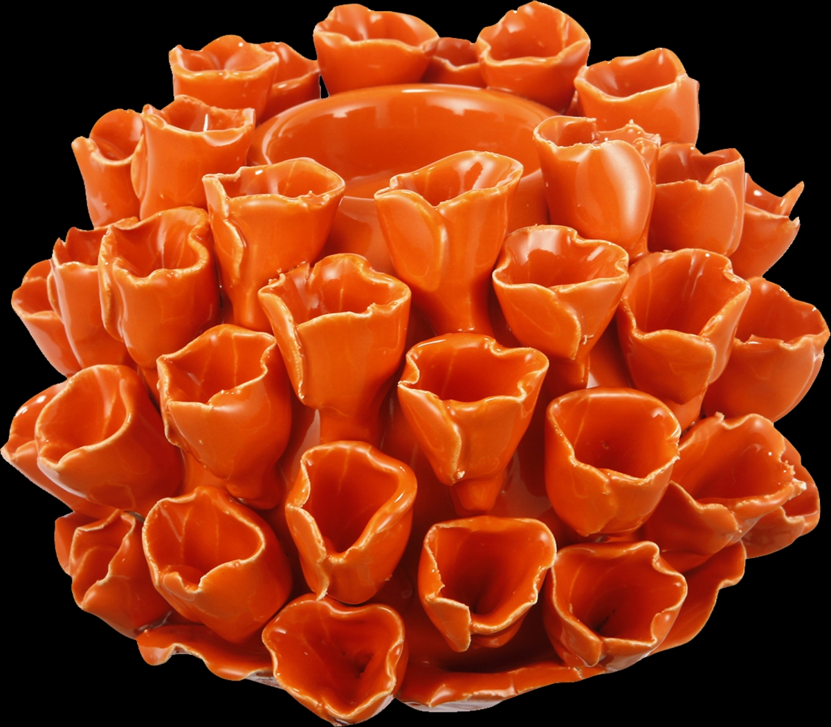 Idle Cay Orange Candle Holder - Thumbnail - Image 1