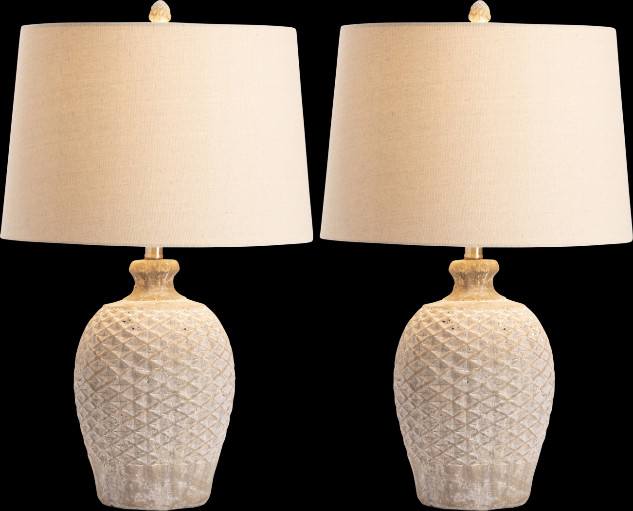 Idora Estates Cream Table Lamps, Set of 2 - Thumbnail - Image 1