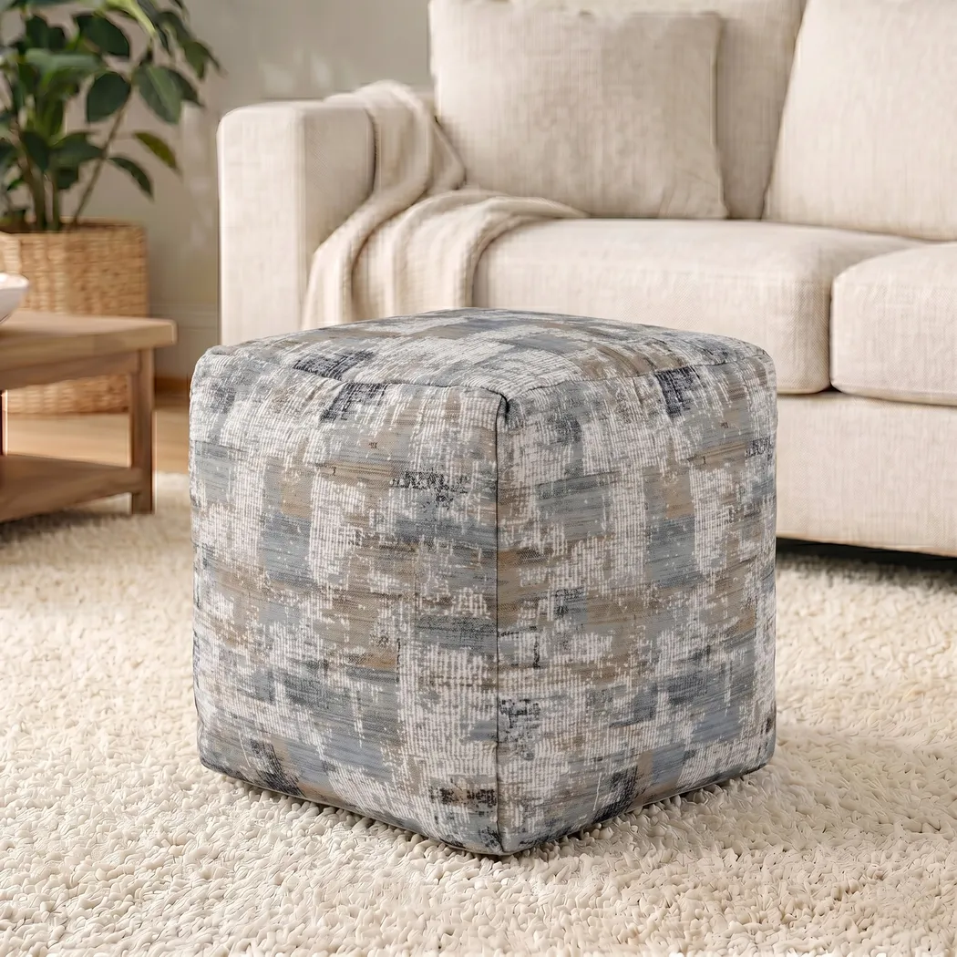 Idrisal Light Blue Pouf - Thumbnail - Image 8