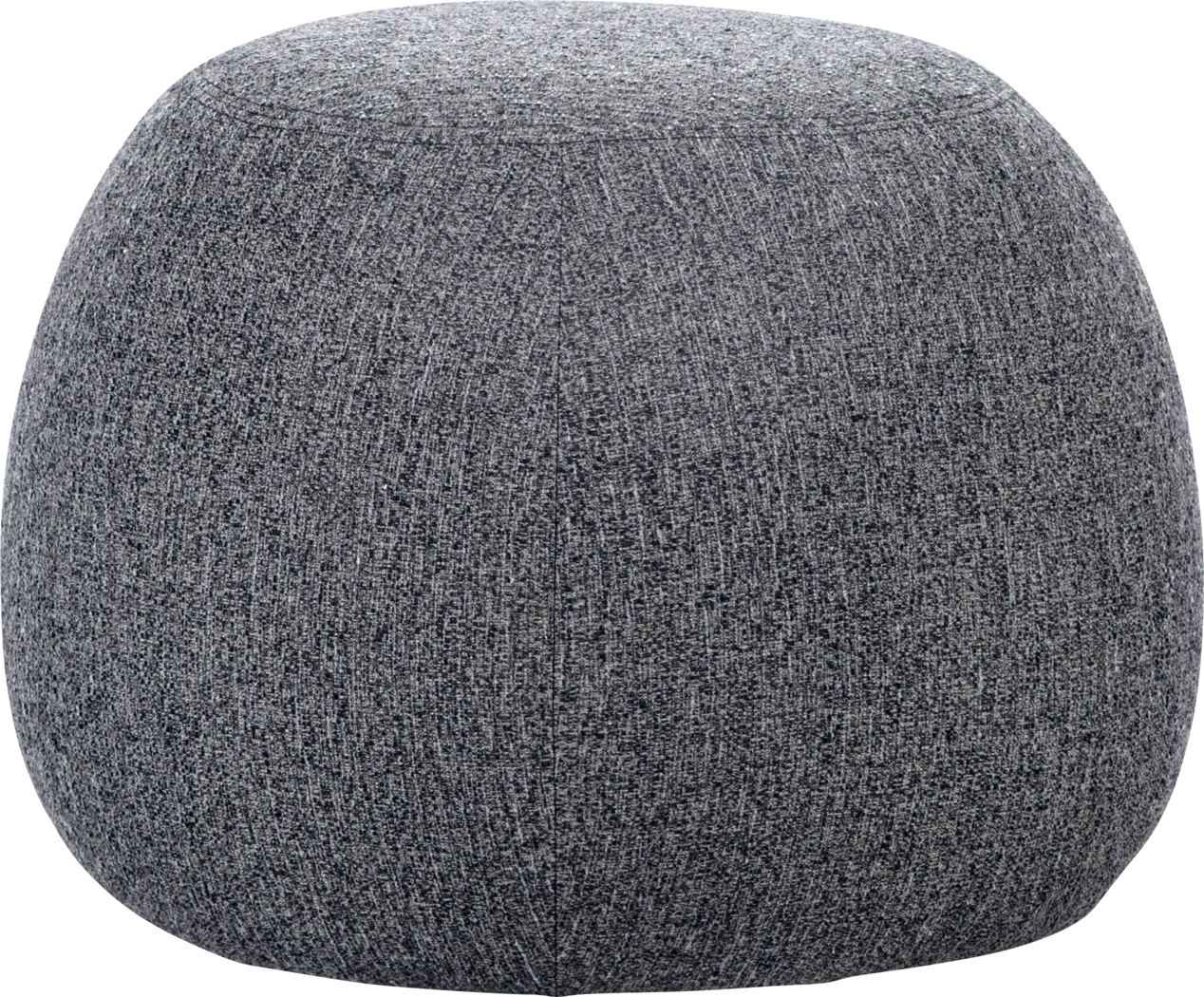 Idrise Gray Ottoman - Thumbnail - Image 1