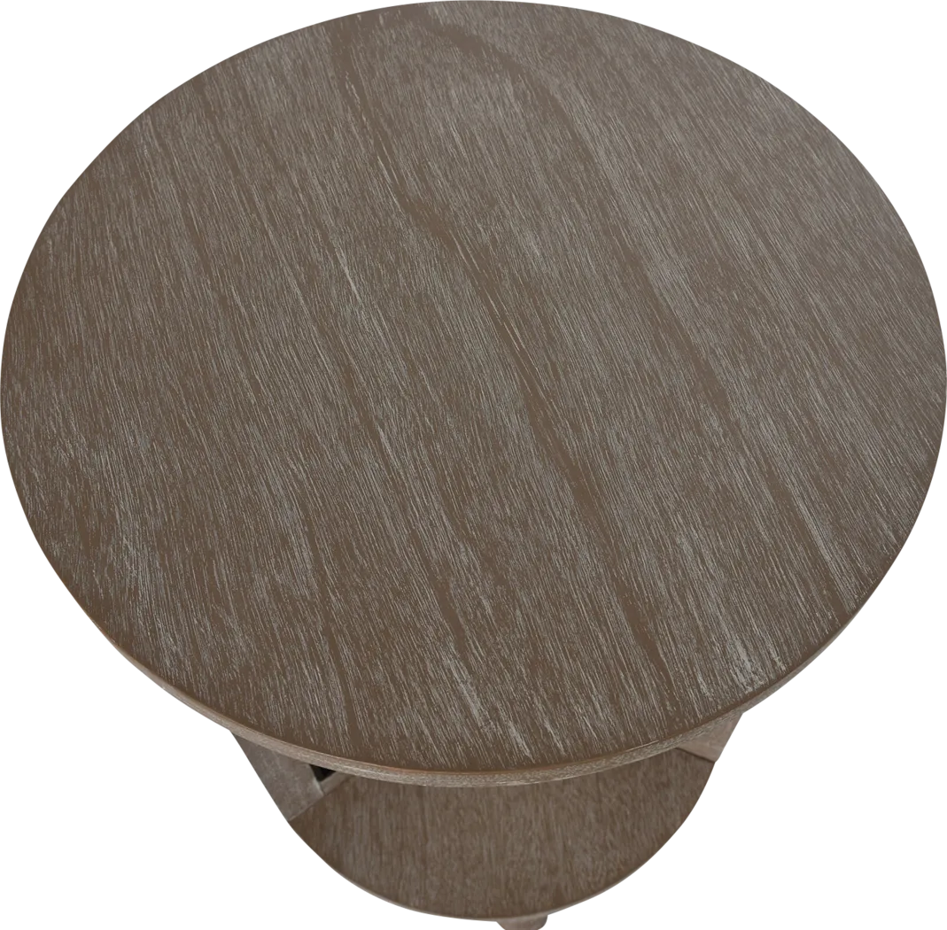 Idriz Brown Accent Table - Thumbnail - Image 3