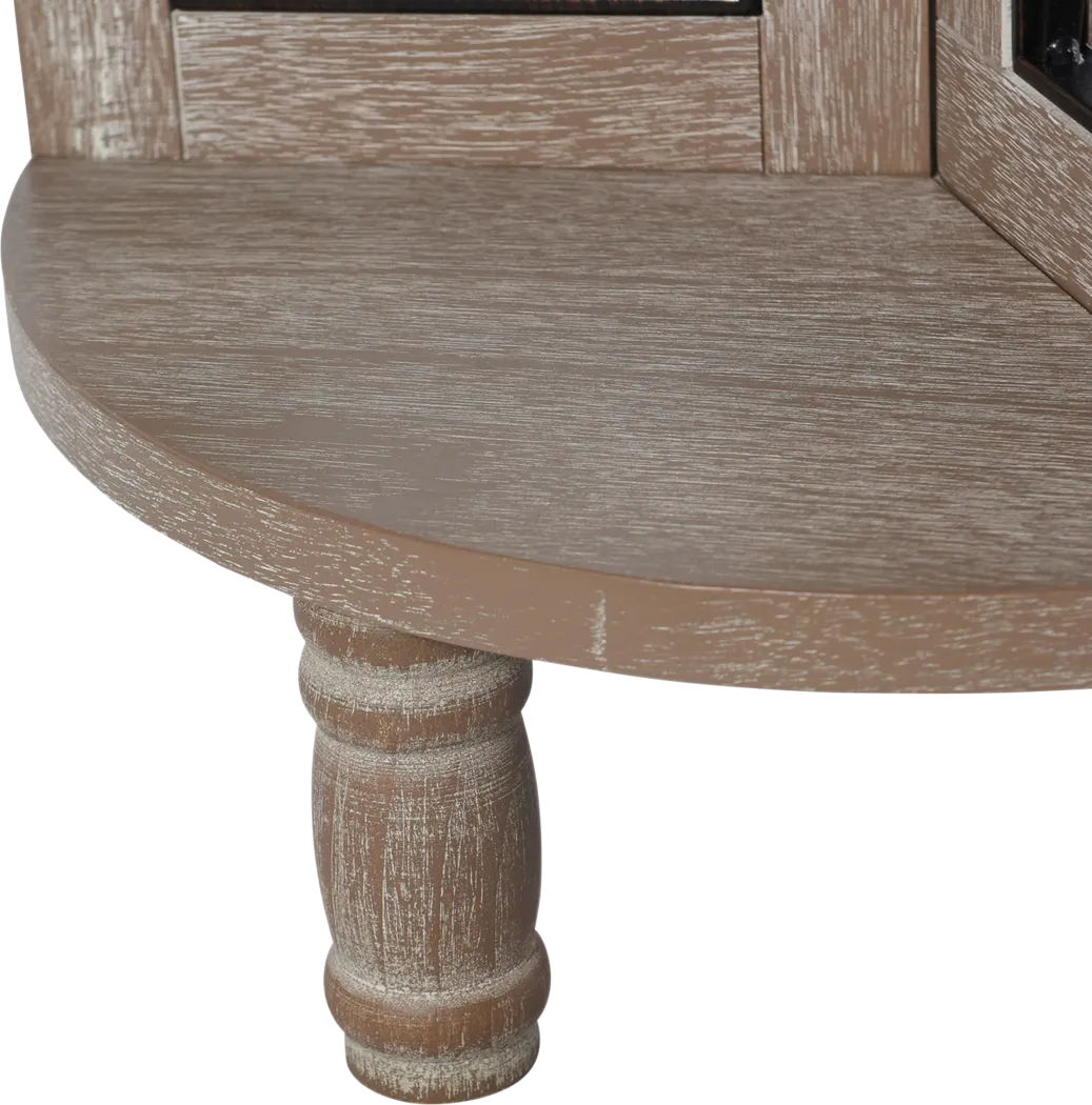 Idriz Brown Accent Table - Thumbnail - Image 6