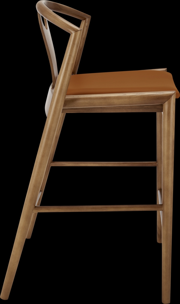 Iduna III Tan and Walnut Counter Height Stool - Thumbnail - Image 3