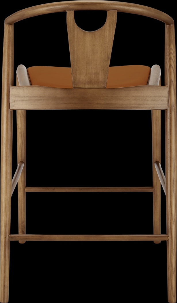 Iduna III Tan and Walnut Counter Height Stool - Thumbnail - Image 4