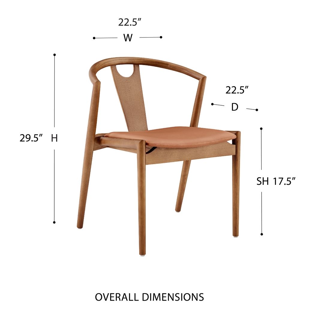Iduna III Tan Dining Chair - Thumbnail - Image 8