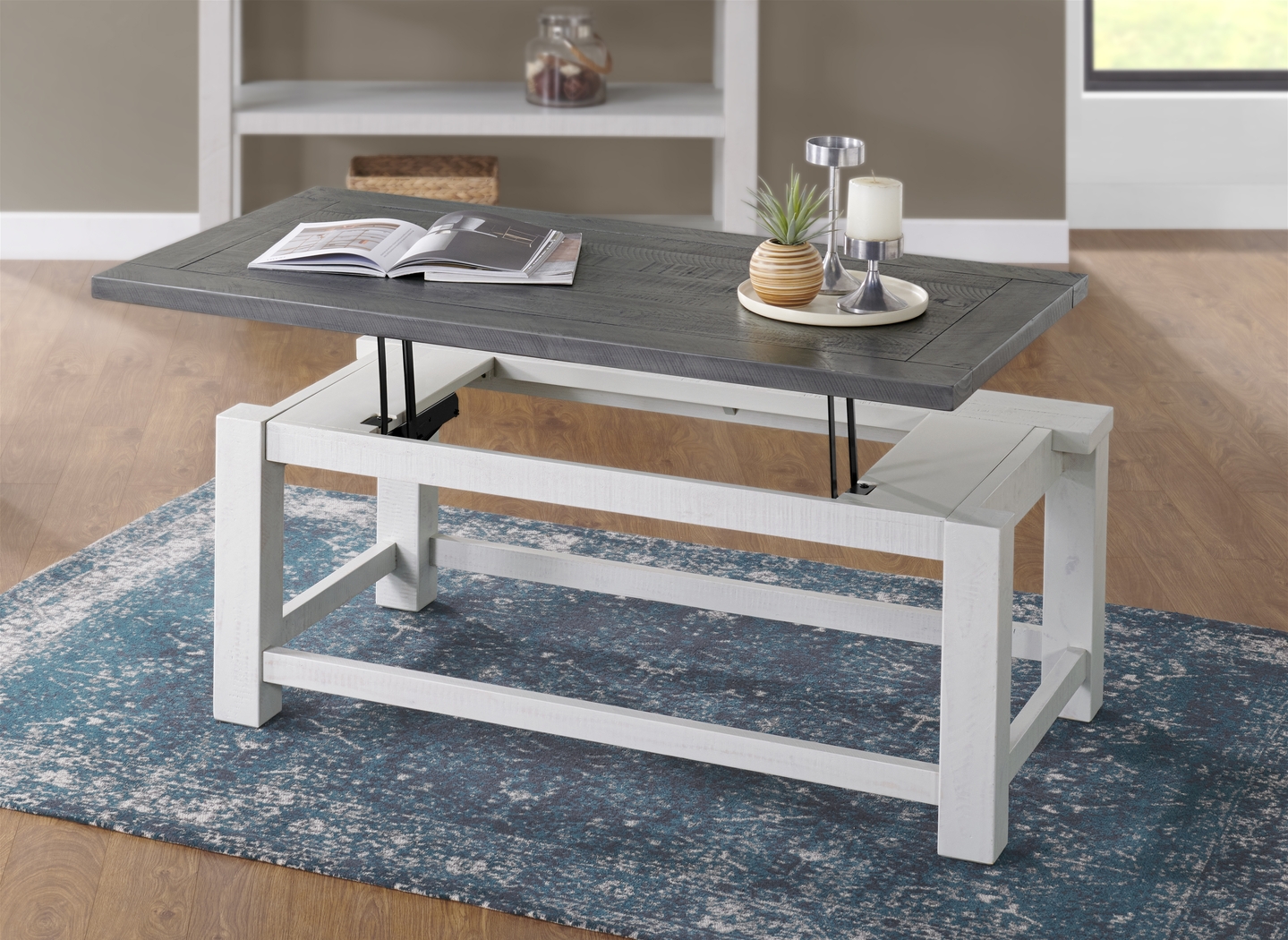 Idylwild White Coffee Table with Lift Top - Thumbnail - Image 8
