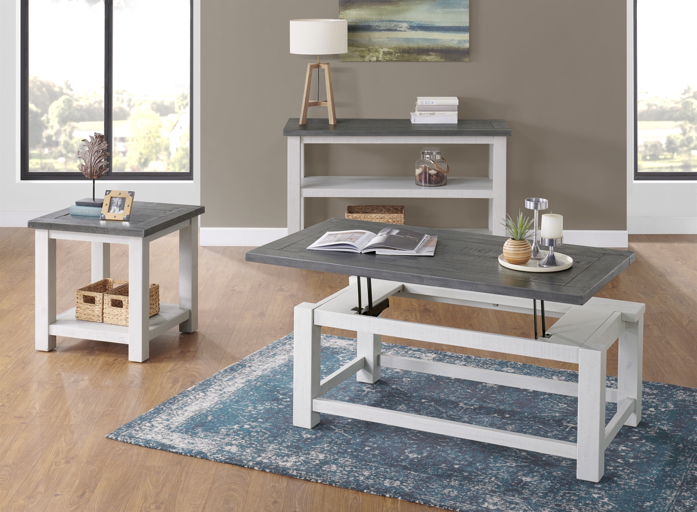 Idylwild White Coffee Table with Lift Top - Thumbnail - Image 10