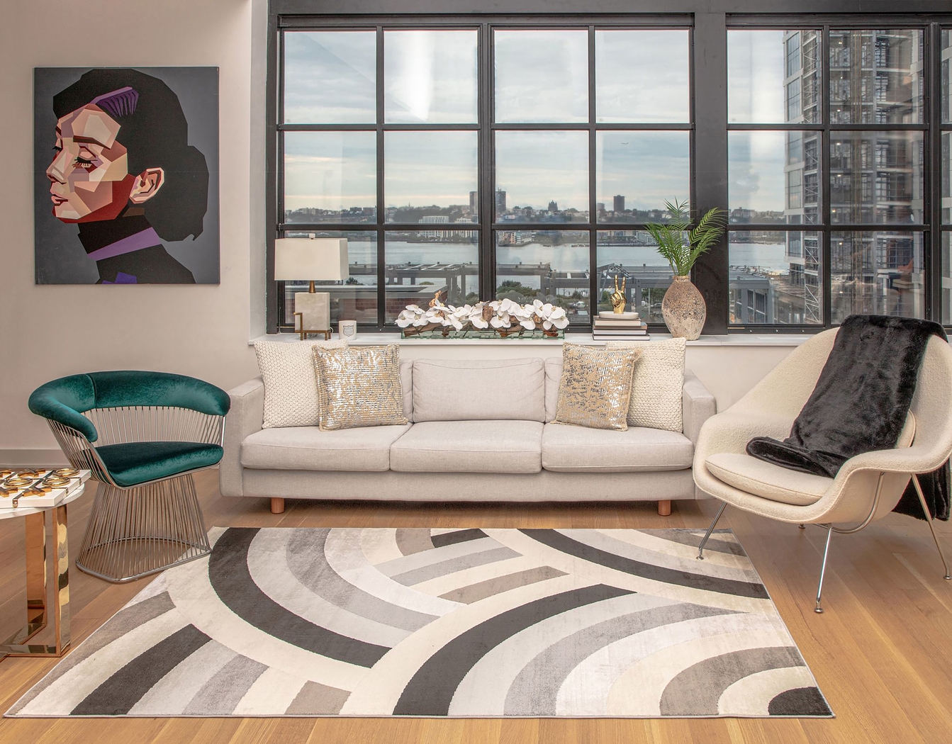 Idyora Cream/Beige 5' x 7' Rug - Thumbnail - Image 2