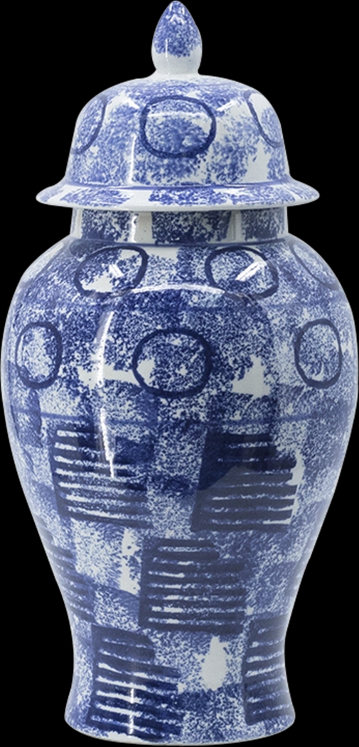 Ifan II Blue Ginger Jar, Large - Thumbnail - Image 1