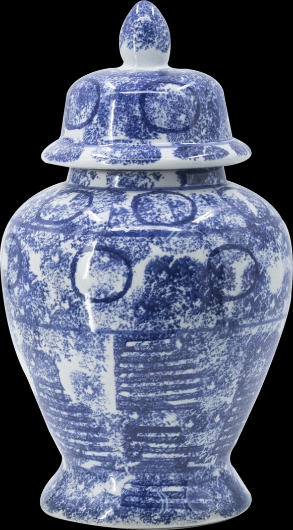Ifan II Blue Ginger Jar, Small - Thumbnail - Image 1