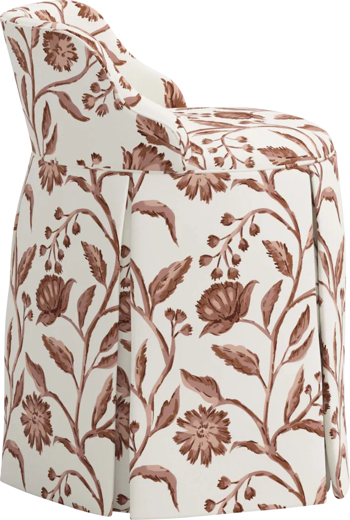 Ifanna Cream Skirted Vanity Chair - Thumbnail - Image 5