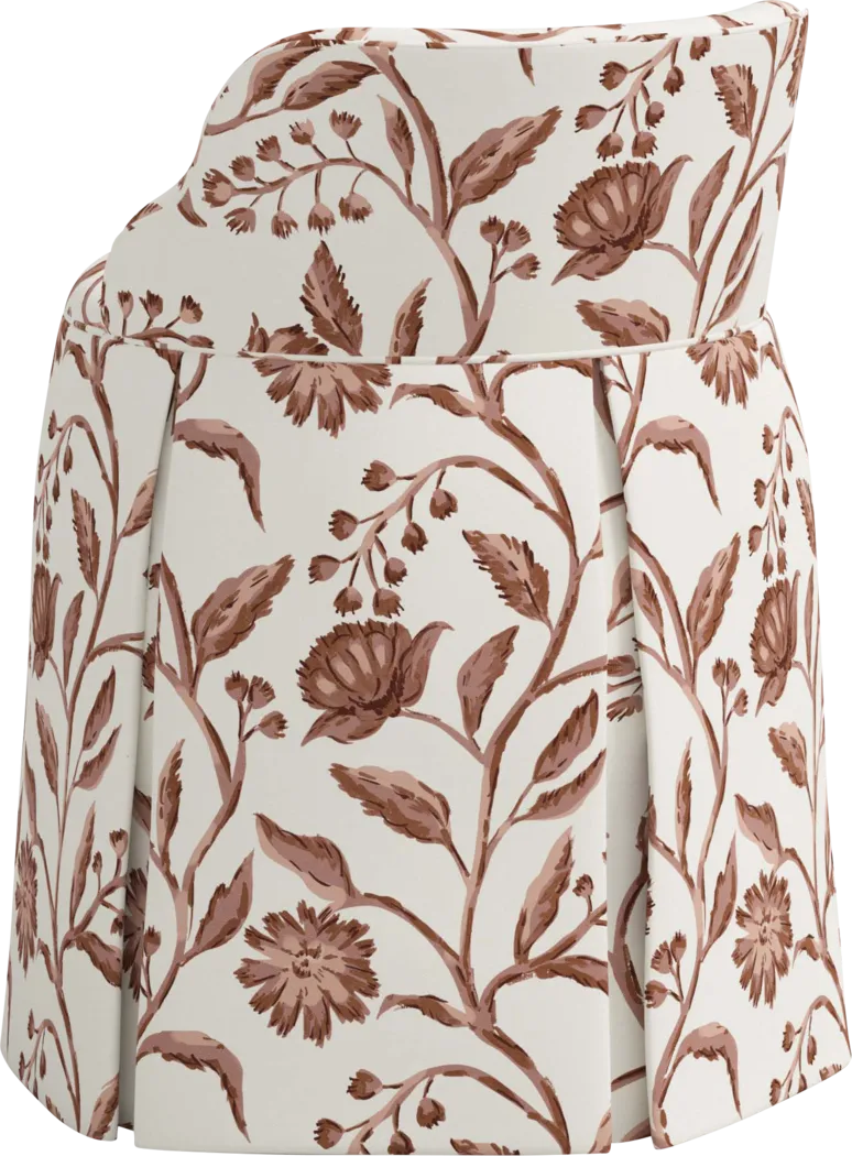 Ifanna Cream Skirted Vanity Chair - Thumbnail - Image 6