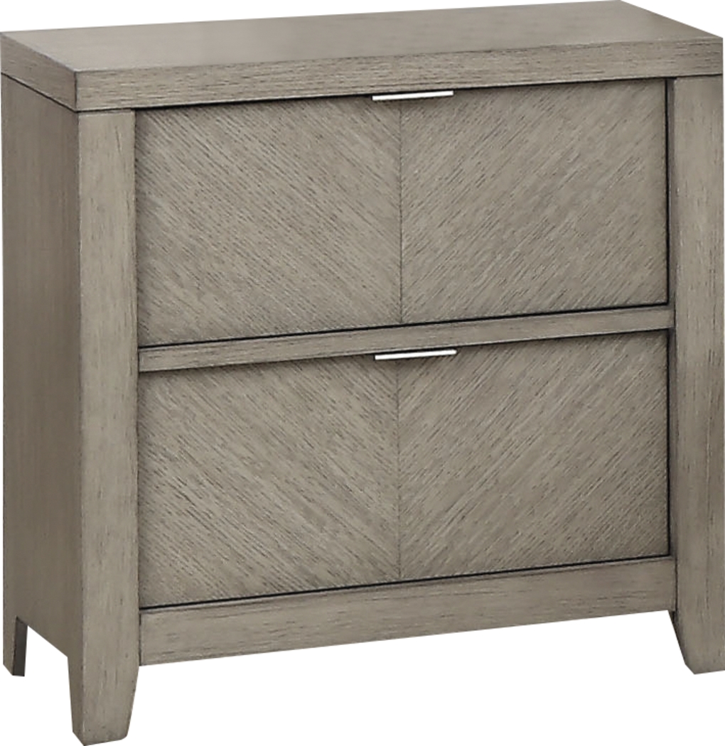 Ignacio Gray Nightstand - Thumbnail - Image 1