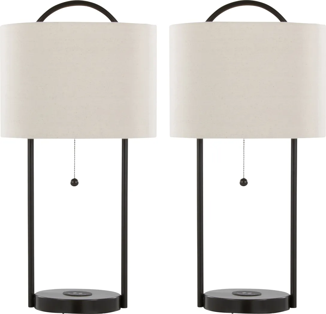 Ignatius Hollow Bronze Lamp, Set of 2 - Thumbnail - Image 1