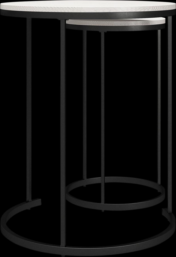 Ignatz Ivory Nesting Cocktail and End Table, Set of 4 - Thumbnail - Image 8