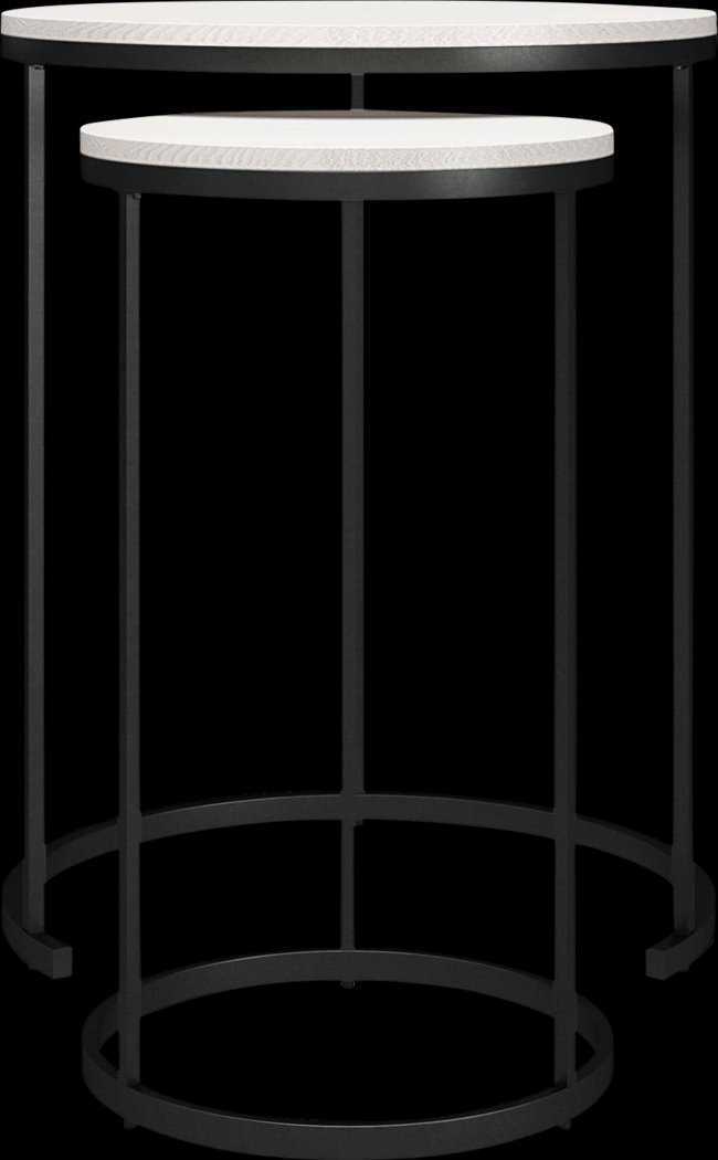 Ignatz Ivory Nesting Cocktail and End Table, Set of 4 - Thumbnail - Image 11