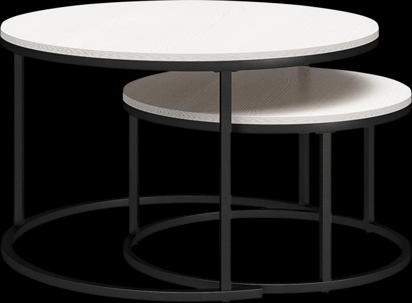 Ignatz Ivory Nesting Cocktail and End Table, Set of 4 - Thumbnail - Image 5