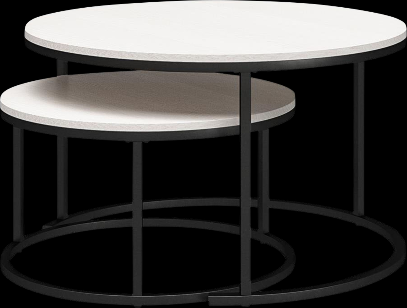 Ignatz Ivory Nesting Cocktail and End Table, Set of 4 - Thumbnail - Image 6