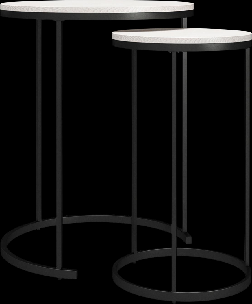 Ignatz Ivory Nesting Cocktail and End Table, Set of 4 - Thumbnail - Image 7