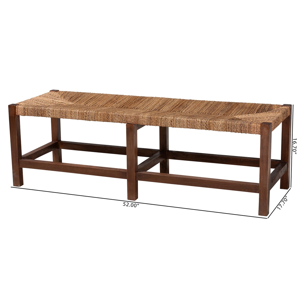 Ihmsen Brown Accent Bench - Thumbnail - Image 8