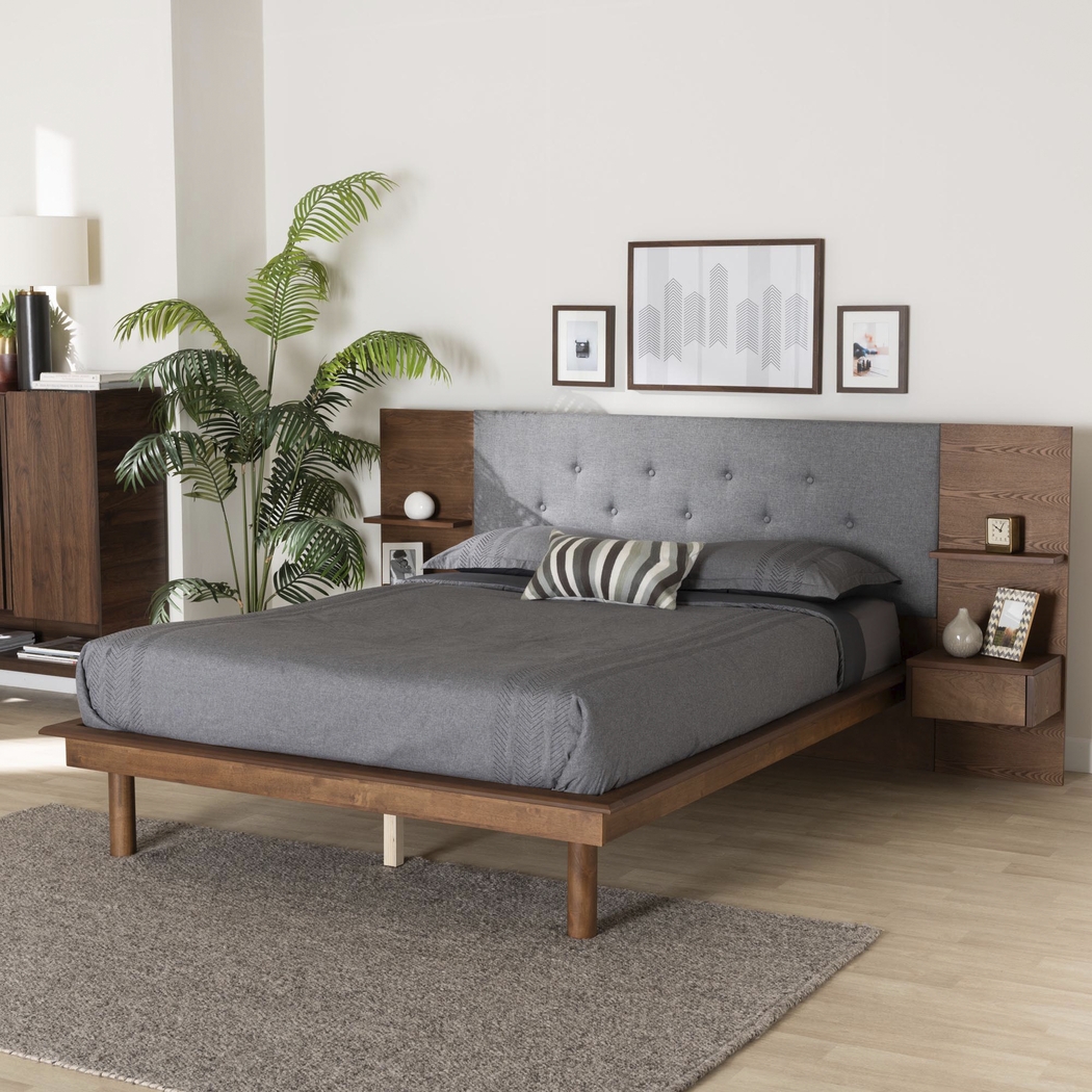 Ihrig Brown King Bed with Nightstands - Thumbnail - Image 2