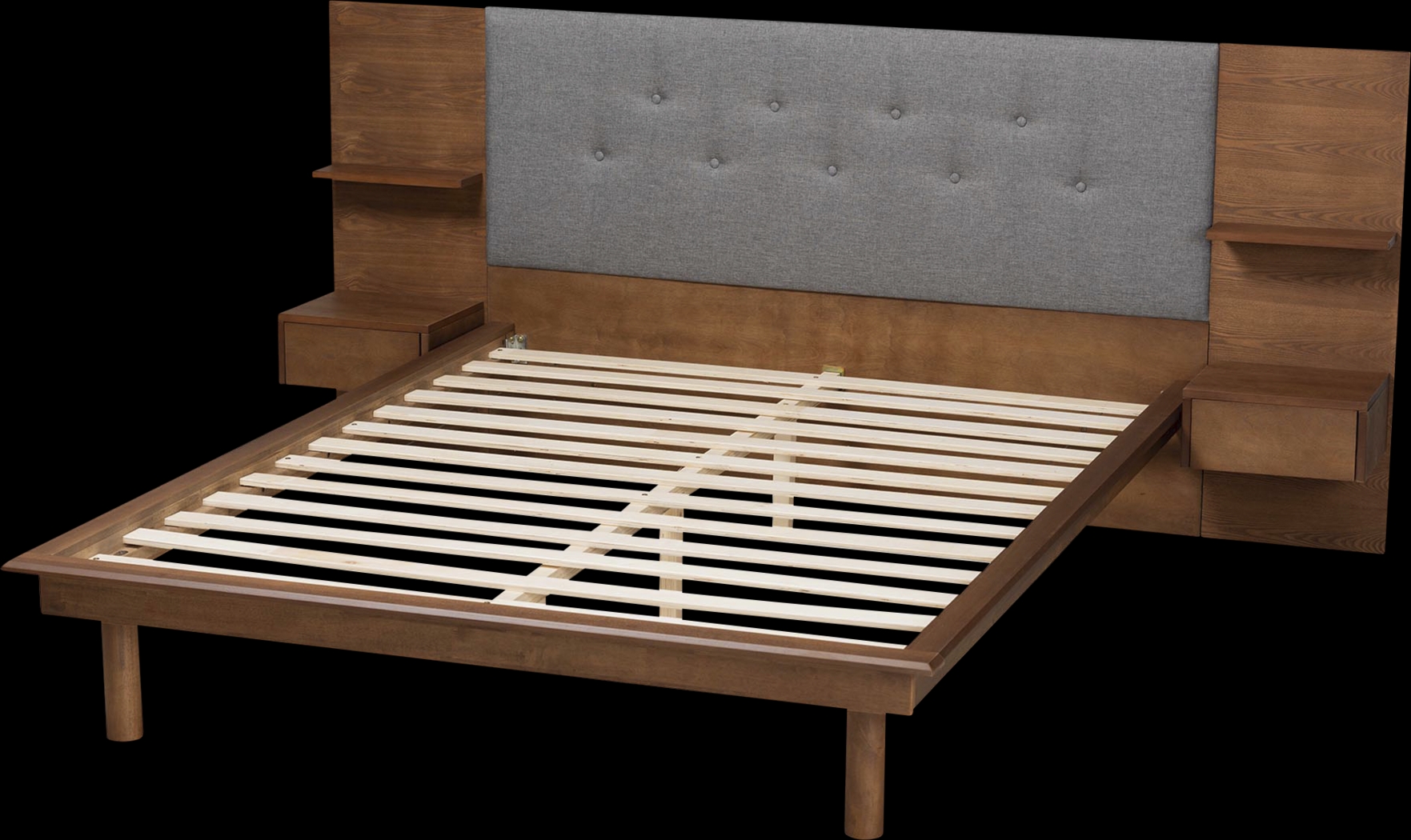 Ihrig Brown King Bed with Nightstands - Thumbnail - Image 6