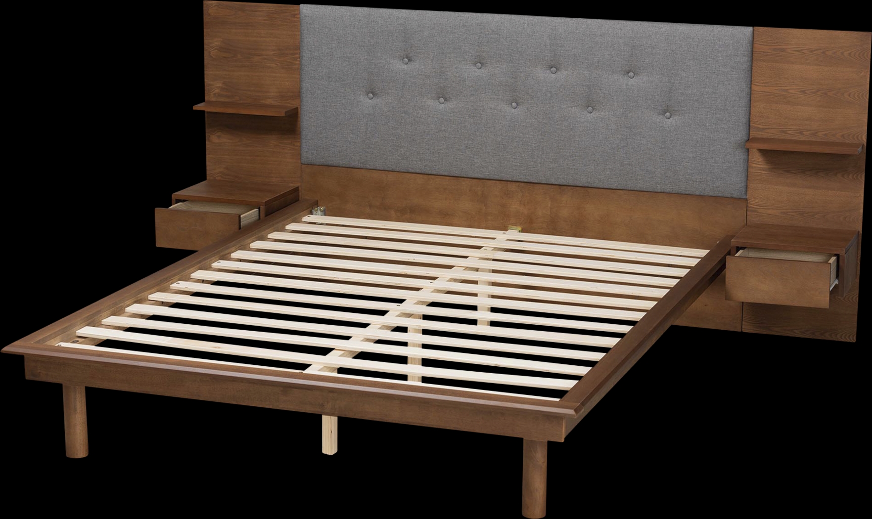 Ihrig Brown King Bed with Nightstands - Thumbnail - Image 7
