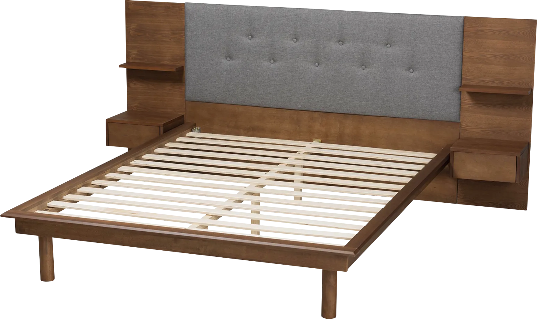 Ihrig Brown Queen Bed with Nightstands - Thumbnail - Image 6