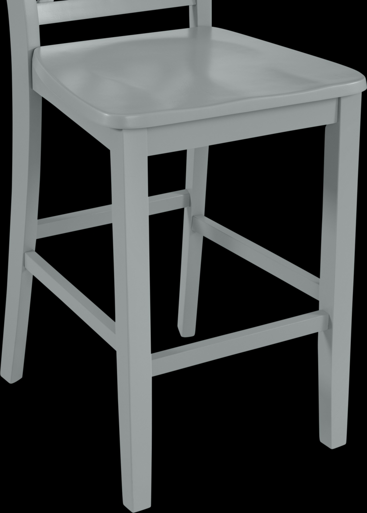 Ikenna Gray Counter Height Stool, Set of 2 - Thumbnail - Image 4