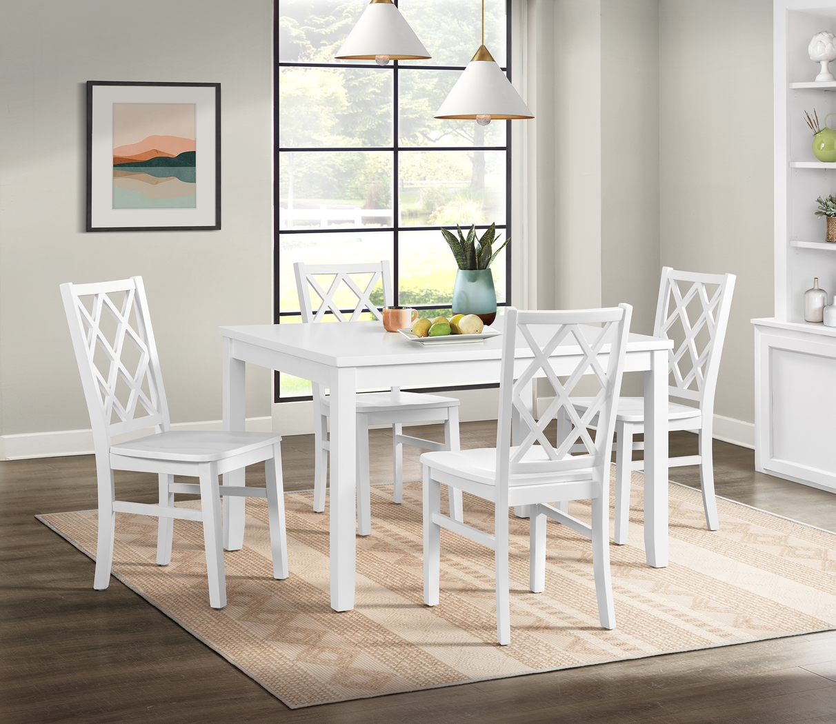 Ikenna White Dining Table - Thumbnail - Image 2