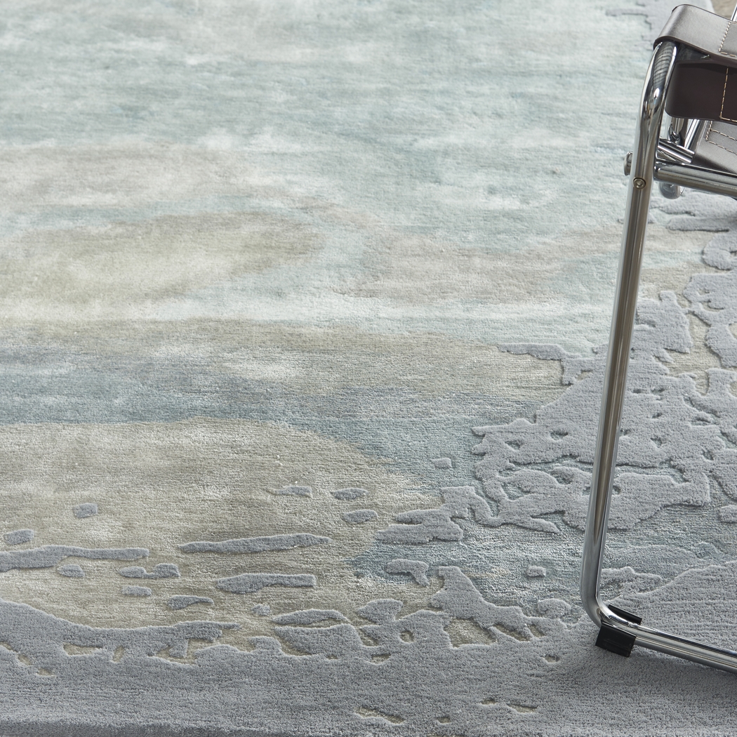 Vawix Seafoam/Silver 5'6 x 7'5 Rug - Thumbnail - Image 7