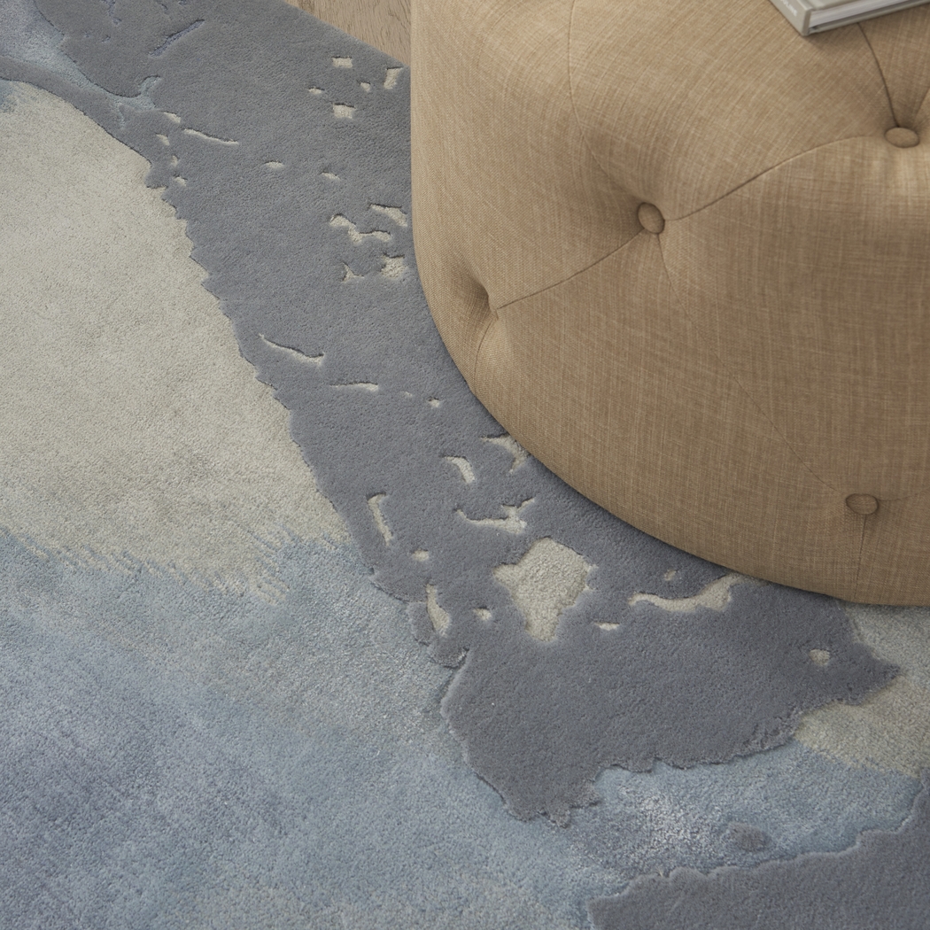 Vawix Seafoam/Silver 7'9 x 9'9 Rug - Thumbnail - Image 6