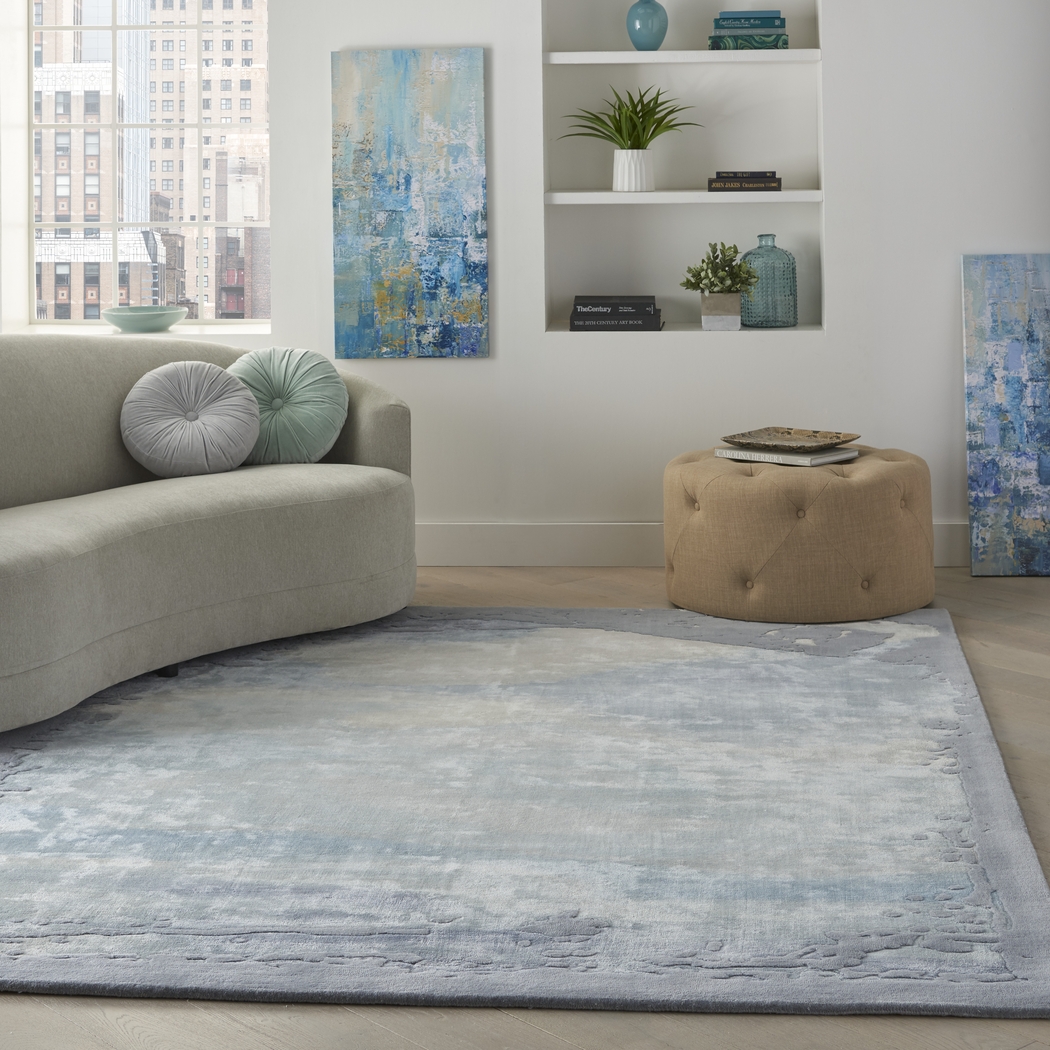 Vawix Seafoam/Silver 7'9 x 9'9 Rug - Thumbnail - Image 7