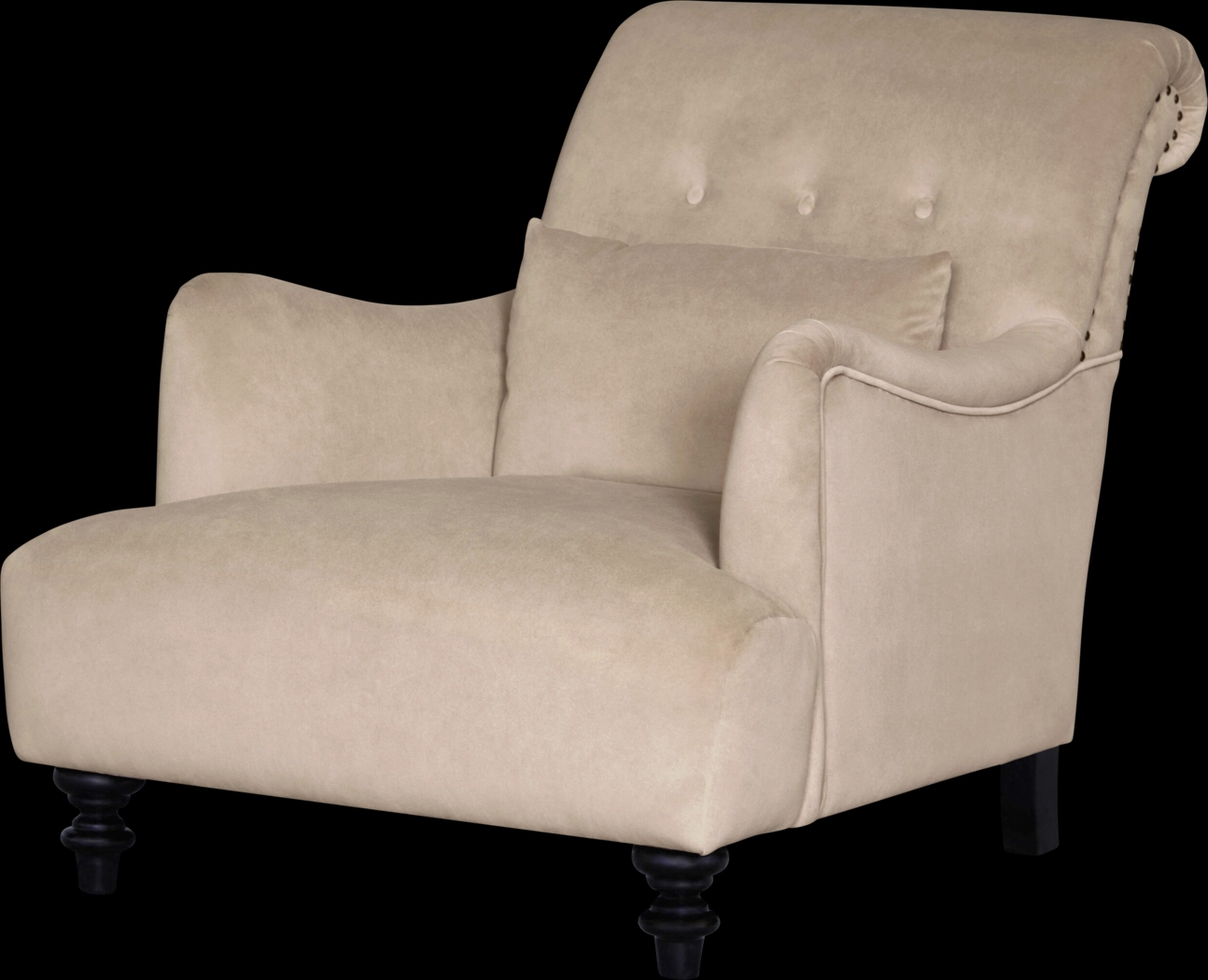 Ikruka Beige Accent Chair - Thumbnail - Image 1