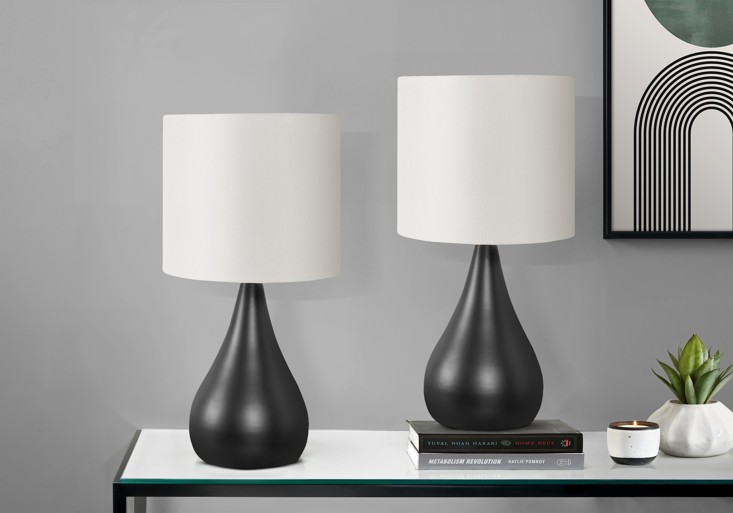 Iliad Point Black Lamp, Set of 2 - Thumbnail - Image 2