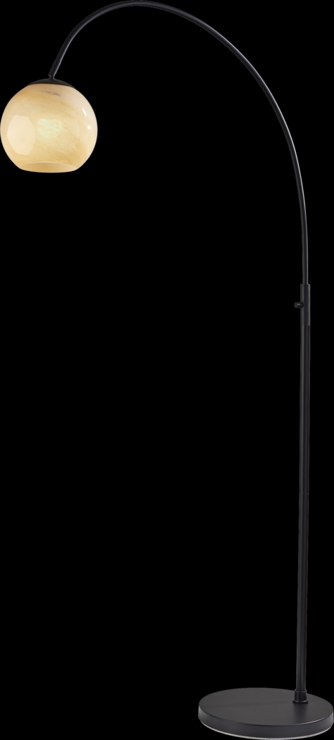 Iliad Post Black Arc Floor Lamp - Thumbnail - Image 1